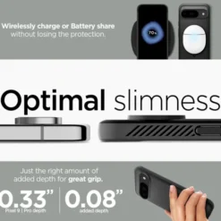 Spigen Pixel 9|Pixel 9 Pro-Etui RUGGED ARMOR GOOGLE PIXEL 9 / 9 PRO MATTE BLACK