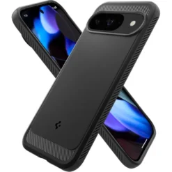 Spigen Pixel 9|Pixel 9 Pro-Etui RUGGED ARMOR GOOGLE PIXEL 9 / 9 PRO MATTE BLACK