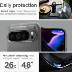 Spigen Google|Pixel 9 Pro Xl-Etui RUGGED ARMOR GOOGLE PIXEL 9 PRO XL MARBLE GREY