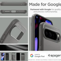Spigen Google|Pixel 9 Pro Xl-Etui RUGGED ARMOR GOOGLE PIXEL 9 PRO XL MARBLE GREY