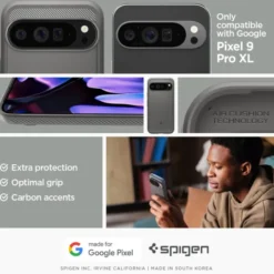 Spigen Google|Pixel 9 Pro Xl-Etui RUGGED ARMOR GOOGLE PIXEL 9 PRO XL MARBLE GREY