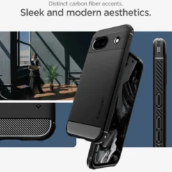 Spigen Pixel 8A|Google-Etui Rugged Armor Google Pixel 8a Matte Black