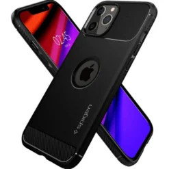 Spigen Iphone 12 Pro|Apple-Etui Rugged Armor iPhone 12 12 Pro Matte Black Czarne Case