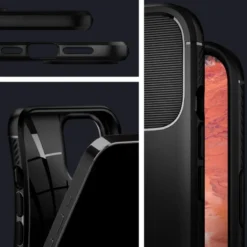 Spigen Iphone 12 Pro|Apple-Etui Rugged Armor iPhone 12 12 Pro Matte Black Czarne Case