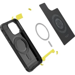 Spigen Iphone 15 Pro Max|Iphone 15 Pro Max-Etui Rugged Armor Mag Magsafe iPhone 15 Pro Max Matte Black Czarny Case