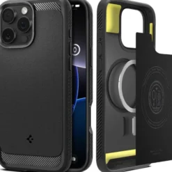 Spigen Iphone 16 Pro Max|Iphone 16 Pro Max-ETUI RUGGED ARMOR MAG MAGSAFE IPHONE 16 PRO MAX MATTE BLACK
