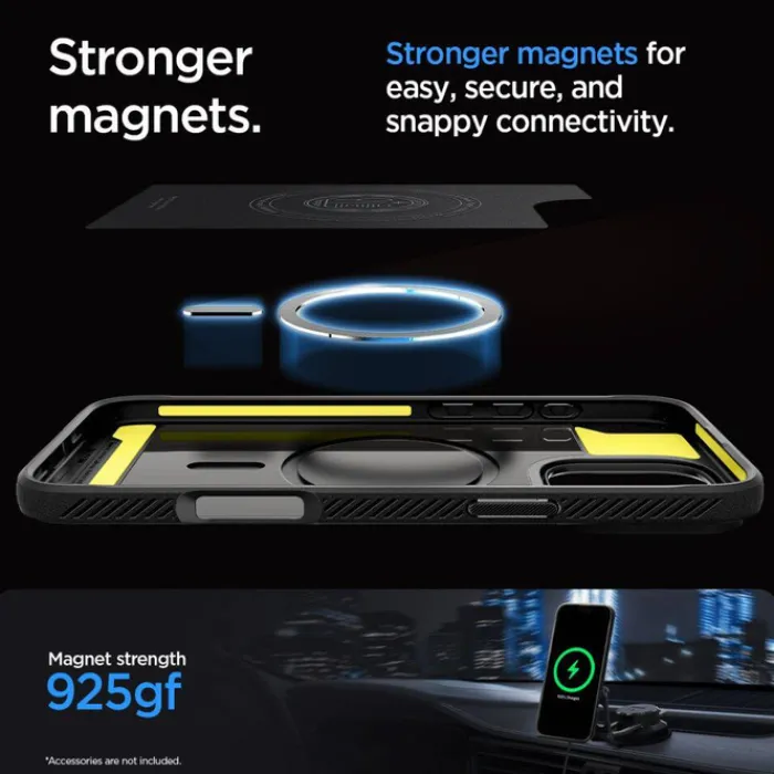 Spigen Iphone 16 Pro Max|Iphone 16 Pro Max-ETUI RUGGED ARMOR MAG MAGSAFE IPHONE 16 PRO MAX MATTE BLACK