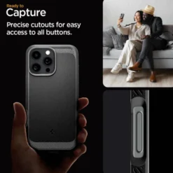 Spigen Apple|Magsafe-ETUI RUGGED ARMOR MAG MAGSAFE IPHONE 16 PRO MATOWE CZARNE