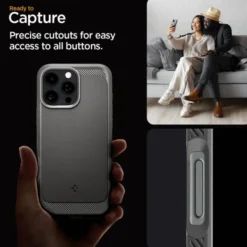 Spigen Apple|Magsafe-ETUI RUGGED ARMOR MAG MAGSAFE IPHONE 16 PRO GREY