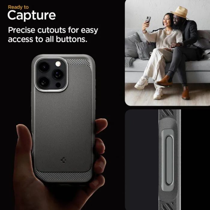 Spigen Apple|Magsafe-ETUI RUGGED ARMOR MAG MAGSAFE IPHONE 16 PRO GREY
