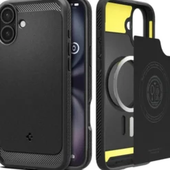 Spigen Iphone 16 Plus|Iphone 16 Plus-Etui RUGGED ARMOR MAG MAGSAFE IPHONE 16 PLUS MATTE BLACK