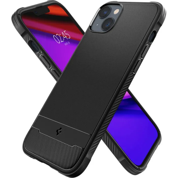 Spigen Iphone 14|Apple-Etui Rugged Armor Mag Magsafe iPhone 14 Matte Black Czarny Case