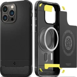 Spigen Iphone 14 Pro Max|Apple-Etui Rugged Armor Mag Magsafe iPhone 14 Pro Max Matte Black Czarny Case