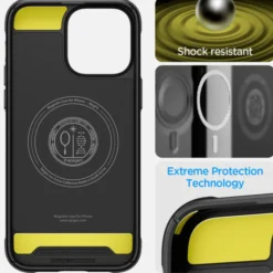 Spigen Iphone 14 Pro Max|Apple-Etui Rugged Armor Mag Magsafe iPhone 14 Pro Max Matte Black Czarny Case