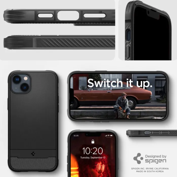 Spigen Iphone 14 Plus|Apple-Etui Rugged Armor Mag Magsafe iPhone 14 Plus Matte Black Czarny Case
