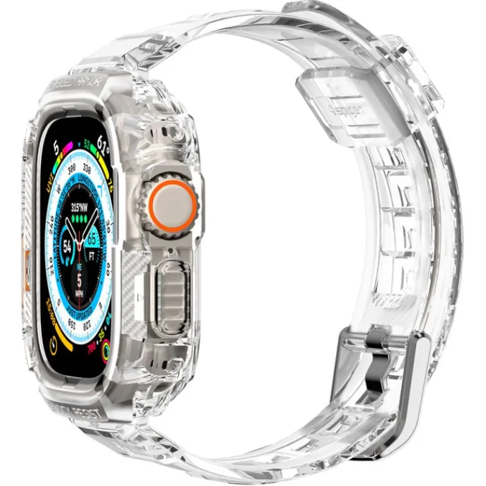 Spigen Apple Watch Ultra 49Mm|Apple Watch Ultra 2 49Mm-Etui Rugged Armor Pro Apple Watch Ultra 49mm Ultra 2 Przezroczyste