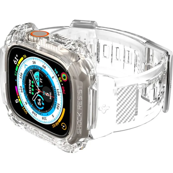 Spigen Apple Watch Ultra 49Mm|Apple Watch Ultra 2 49Mm-Etui Rugged Armor Pro Apple Watch Ultra 49mm Ultra 2 Przezroczyste