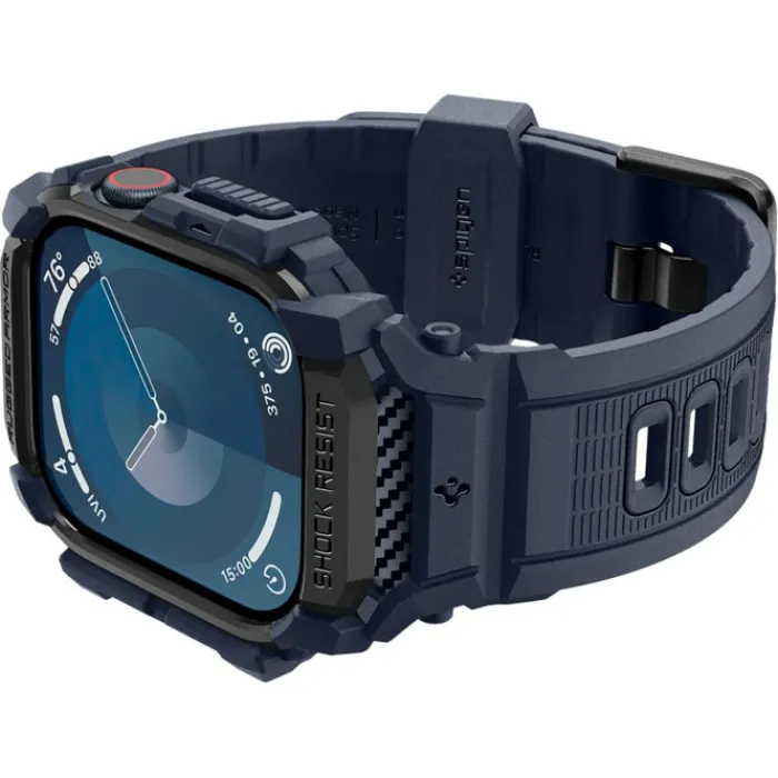 Spigen Apple Watch 11 46Mm|Apple Watch 10 46Mm-ETUI RUGGED ARMOR ”PRO” APPLE WATCH 10 (46 MM) NAVY BLUE