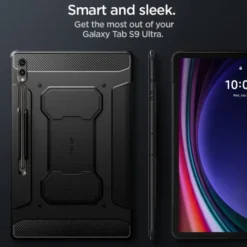 Spigen Galaxy Tab S10 Ultra|Galaxy Tab S9 Ultra-Etui Rugged Armor ”pro” Galaxy Tab S8 Ultra / Galaxy Tab S10 Ultra / Galaxy S9 Ultra 14.6 Black Case