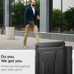 Spigen Samsung|Galaxy Tab S9 Fe-Etui Rugged Armor ”pro” Galaxy Tab S9 Fe 10.9 X510 / X516b Black Case