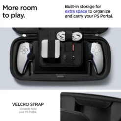 Spigen Inne-Etui Rugged Armor ”pro” Sony Playstation Portal Black Case
