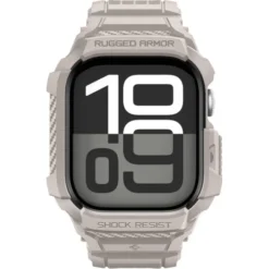 Spigen Apple Watch 11 42Mm|Apple Watch 10 42Mm-ETUI RUGGED ARMOR ”PRO” V2 APPLE WATCH 10 / 11 (42 MM) DUNE BEIGE
