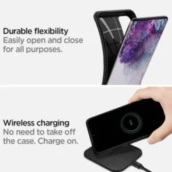 Spigen Samsung|Galaxy S20+ Plus-Etui Rugged Armor Samsung Galaxy S20 Plus Matte Black Czarne Case