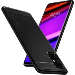 Spigen Samsung|Galaxy S20+ Plus-Etui Rugged Armor Samsung Galaxy S20 Plus Matte Black Czarne Case