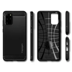 Spigen Samsung|Galaxy S20+ Plus-Etui Rugged Armor Samsung Galaxy S20 Plus Matte Black Czarne Case