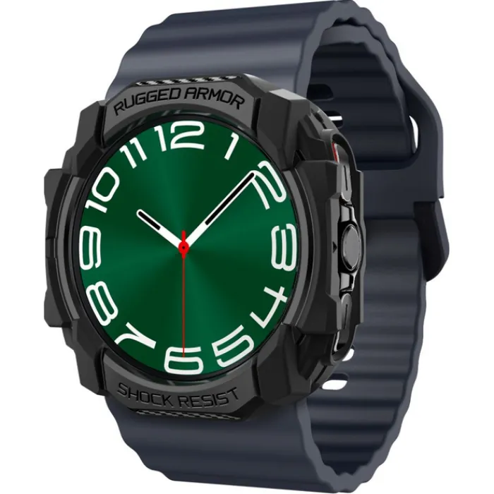 Spigen Galaxy Watch Ultra 47Mm|Samsung-ETUI RUGGED ARMOR SAMSUNG GALAXY WATCH ULTRA (47 MM) MATTE BLACK