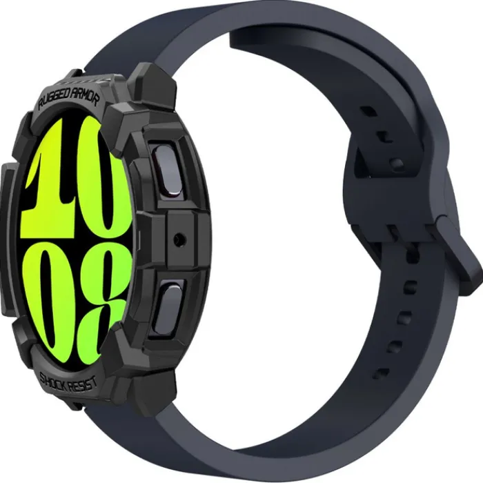 Spigen Samsung|Galaxy Watch 7 44Mm-ETUI RUGGED ARMOR SAMSUNG GALAXY WATCH 7 (44 MM) MATTE BLACK