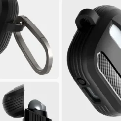 Spigen Galaxy Buds 3 Pro|Etui Galaxy Buds-ETUI RUGGED ARMOR SAMSUNG GALAXY BUDS 3 / 3 PRO MATTE BLACK