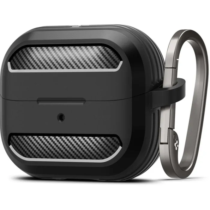 Spigen Galaxy Buds 3 Pro|Etui Galaxy Buds-ETUI RUGGED ARMOR SAMSUNG GALAXY BUDS 3 / 3 PRO MATTE BLACK