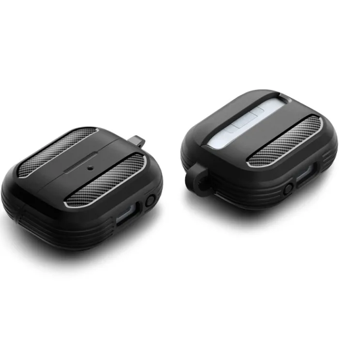 Spigen Galaxy Buds 3 Pro|Etui Galaxy Buds-ETUI RUGGED ARMOR SAMSUNG GALAXY BUDS 3 / 3 PRO MATTE BLACK