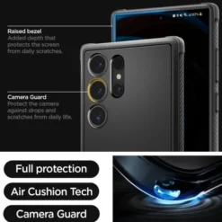 Spigen Samsung|Galaxy S24 Ultra-Etui Rugged Armor Samsung Galaxy S24 Ultra Matte Black Case