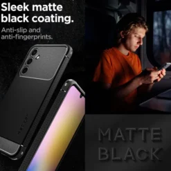 Spigen Samsung|Galaxy A25-Etui Rugged Armor Samsung Galaxy A25 5g Matte Black Case