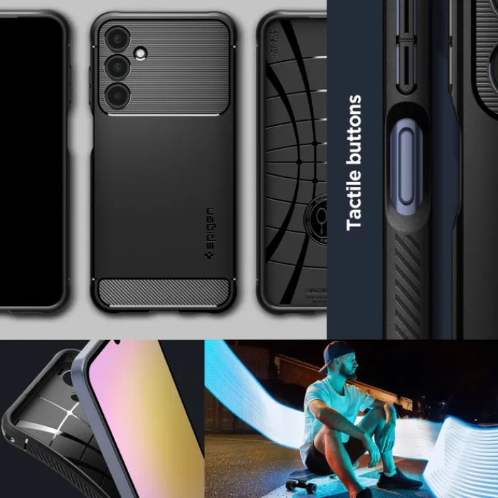 Spigen Samsung|Galaxy A25-Etui Rugged Armor Samsung Galaxy A25 5g Matte Black Case