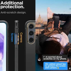 Spigen Samsung|Galaxy A55-Etui Rugged Armor Samsung Galaxy A55 5g Matte Black Case