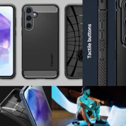 Spigen Samsung|Galaxy A55-Etui Rugged Armor Samsung Galaxy A55 5g Matte Black Case