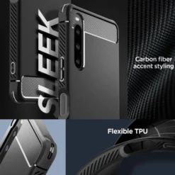 Spigen Xperia 10 V|Sony-Etui Rugged Armor Sony Xperia 10 V Matte Black Case