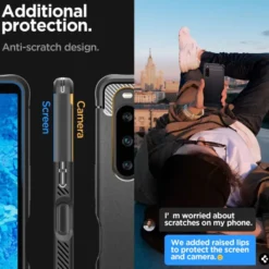 Spigen Xperia 10 V|Sony-Etui Rugged Armor Sony Xperia 10 V Matte Black Case
