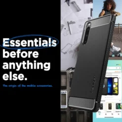 Spigen Xperia 10 V|Sony-Etui Rugged Armor Sony Xperia 10 V Matte Black Case