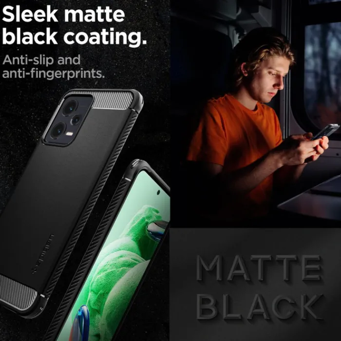 Spigen Xiaomi|Redmi Note 12 5G-Etui Rugged Armor Xiaomi Redmi Note 12 5G / Poco X5 5G Matte Black