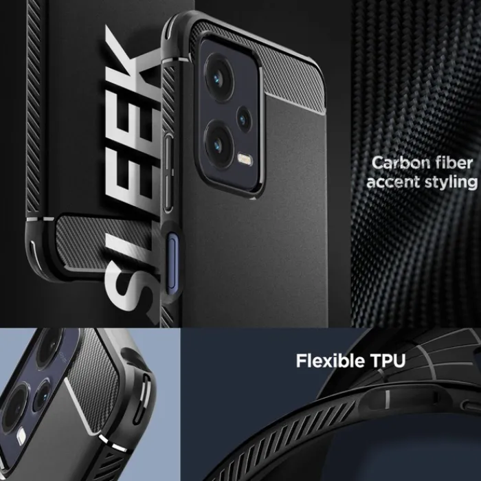 Spigen Xiaomi|Redmi Note 12 5G-Etui Rugged Armor Xiaomi Redmi Note 12 5G / Poco X5 5G Matte Black