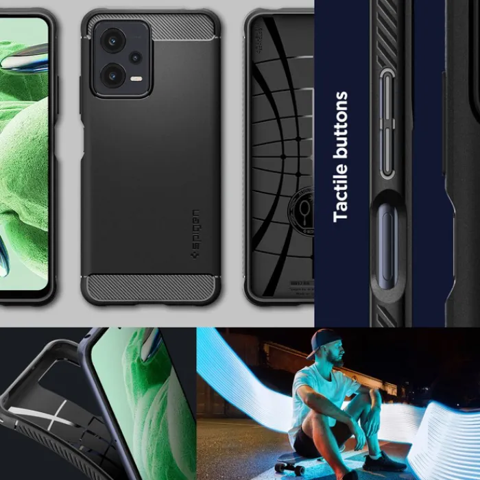 Spigen Xiaomi|Redmi Note 12 5G-Etui Rugged Armor Xiaomi Redmi Note 12 5G / Poco X5 5G Matte Black