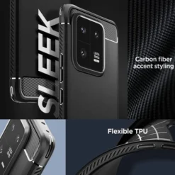 Spigen Xiaomi|13 Pro-ETUI RUGGED ARMOR XIAOMI 13 PRO MATTE BLACK CZARNY CASE