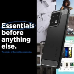 Spigen Xiaomi|13 Pro-ETUI RUGGED ARMOR XIAOMI 13 PRO MATTE BLACK CZARNY CASE