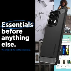 Spigen Xiaomi|Redmi Note 13 Pro 5G / Poco X6 5G-Etui Rugged Armor Xiaomi Redmi Note 13 Pro 5g / Poco X6 5g Matte Black Case