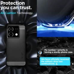Spigen Xiaomi|Redmi Note 13 Pro 5G / Poco X6 5G-Etui Rugged Armor Xiaomi Redmi Note 13 Pro 5g / Poco X6 5g Matte Black Case