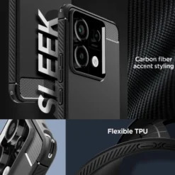 Spigen Xiaomi|Redmi Note 13 Pro 5G / Poco X6 5G-Etui Rugged Armor Xiaomi Redmi Note 13 Pro 5g / Poco X6 5g Matte Black Case
